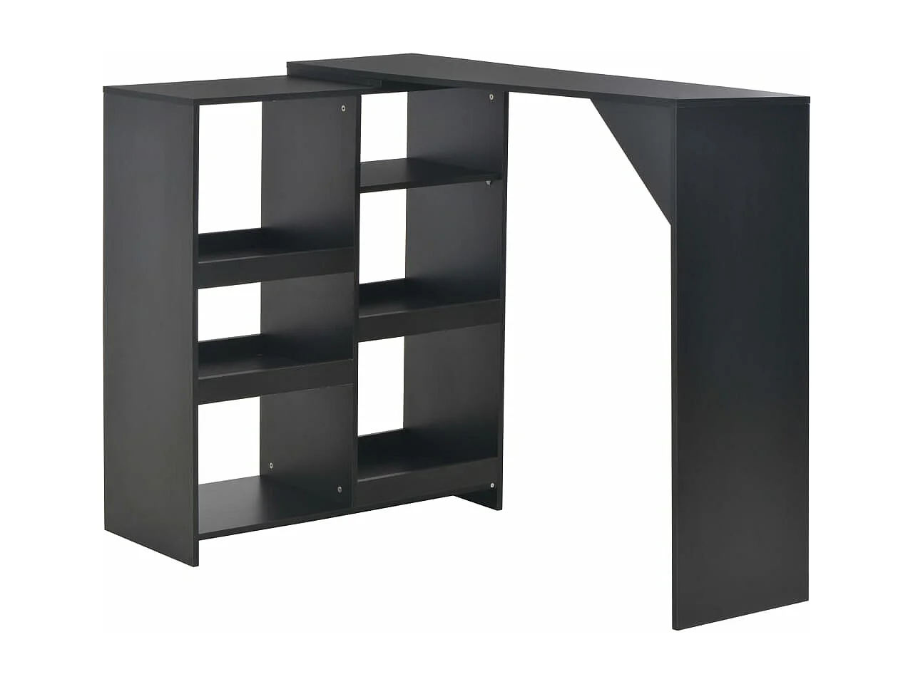 Table haute mange debout noire 138 x 40 x 120 cm 0902049