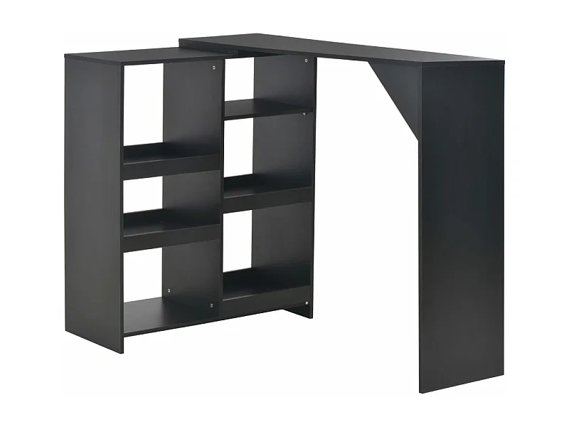 Table haute mange debout noire 138 x 40 x 120 cm 0902049