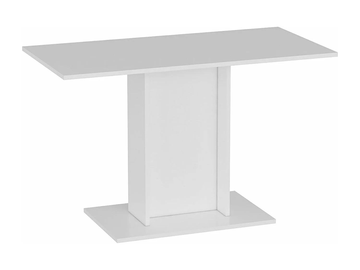 Mesa de sala de jantar para 4 pessoas 75 x 120 x 60 cm branca 03_0008700