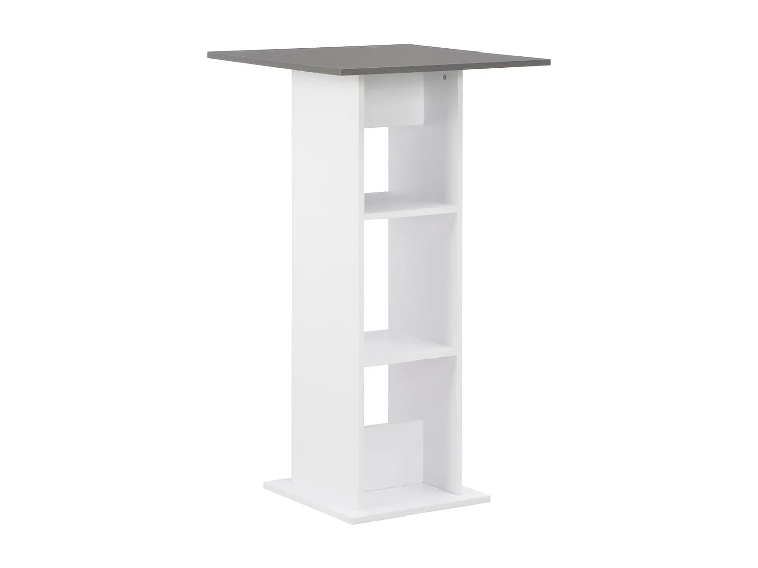 Table haute mange debout blanche 60 x 60 x 110 cm 0902057