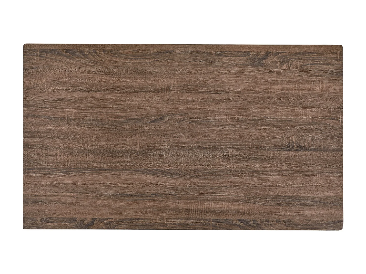 Cozinha sala de estar mesa de jantar para 4 pessoas Tampo em MDF pernas em gancho de aço 120 x 70 x 75 cm nogueira e preto look 03_0008699