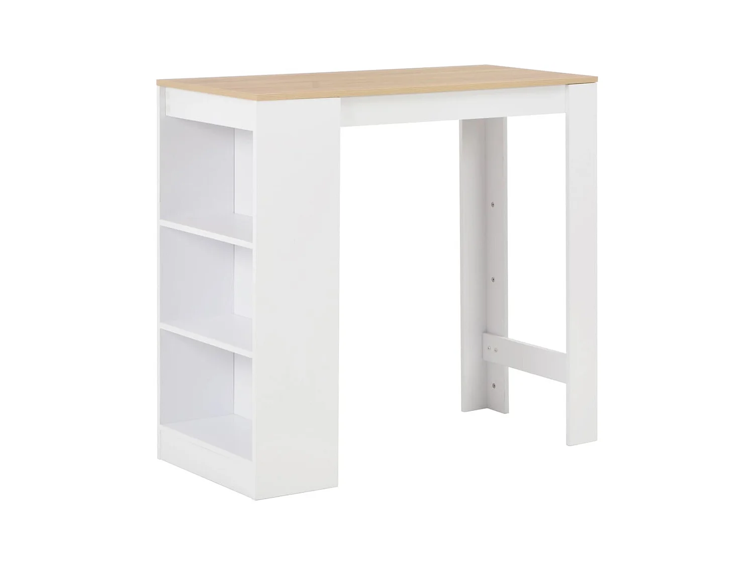 Table haute mange debout blanche 110 x 50 x 103 cm 0902052