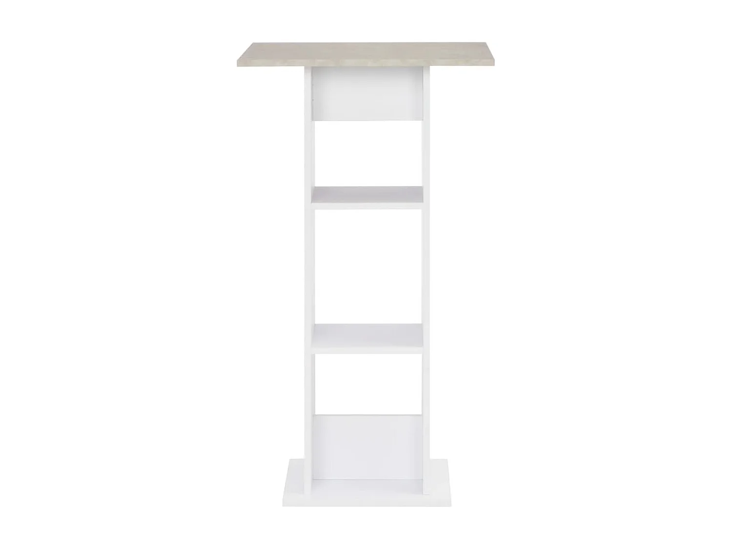 Table haute mange debout blanche 60 x 60 x 110 cm 0902060