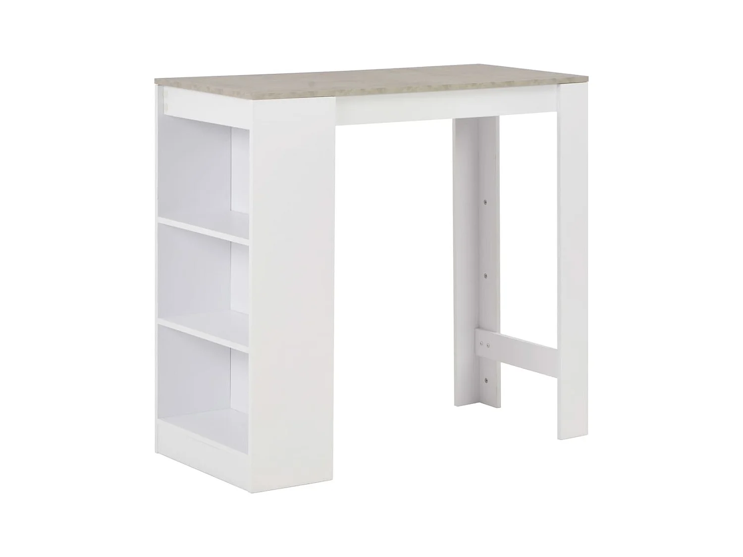 Table haute mange debout blanche 110 x 50 x 103 cm 0902051