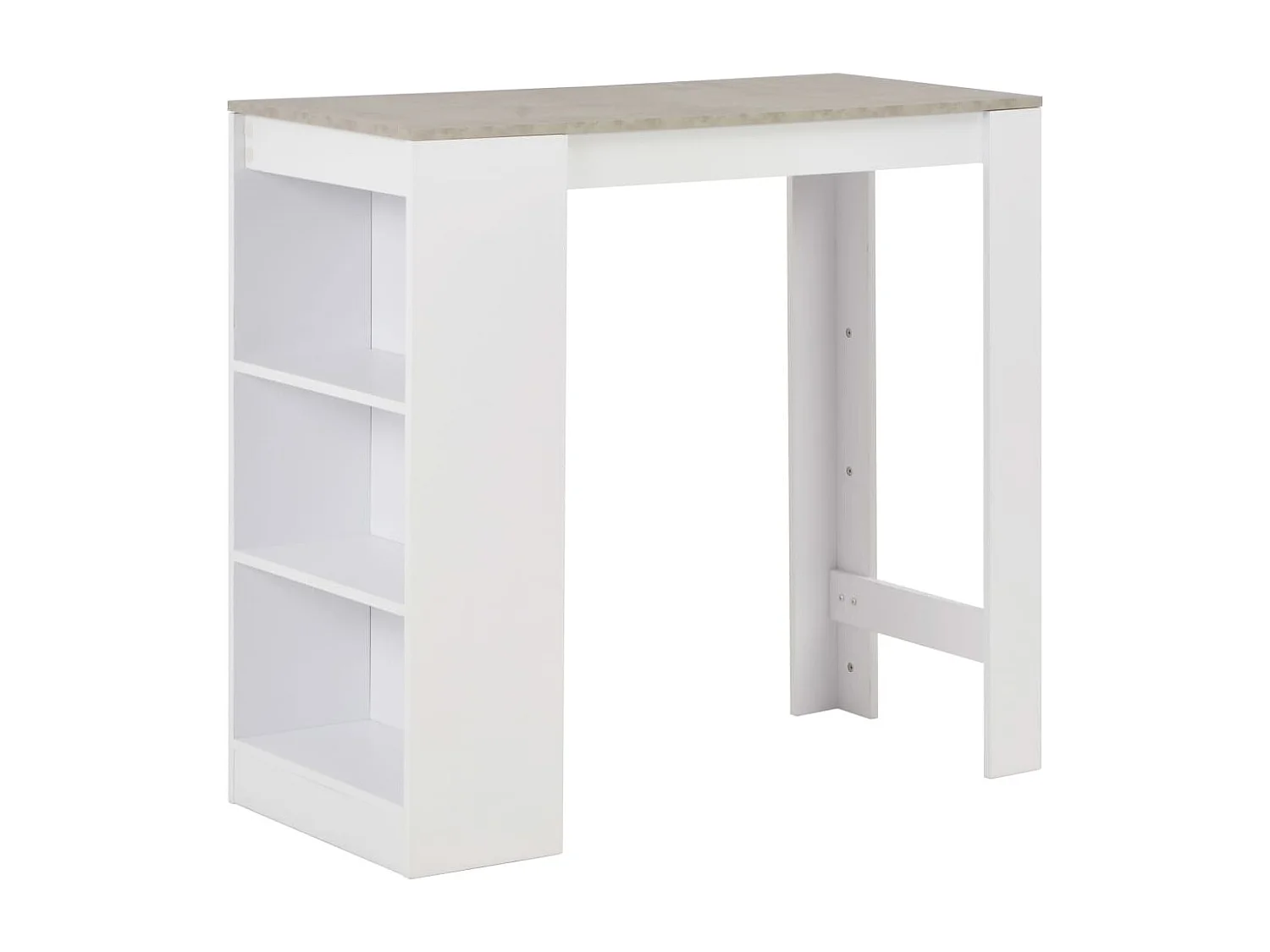 Table haute mange debout blanche 110 x 50 x 103 cm 0902051