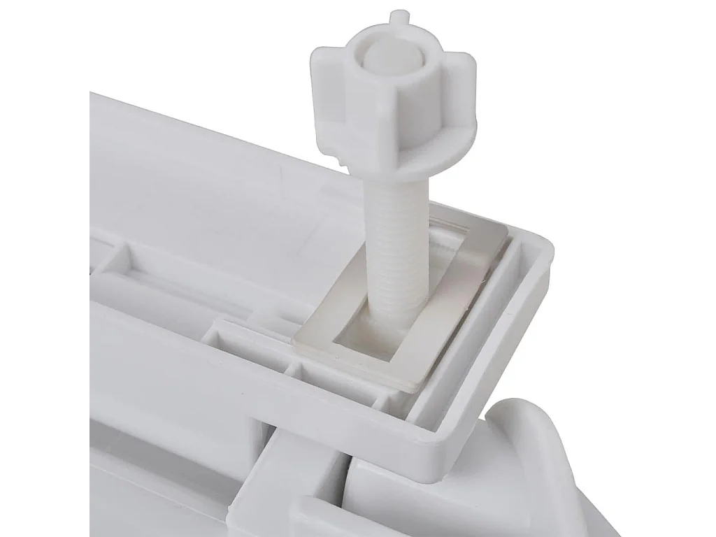 Set di due sedili copriwater con freno anticaduta in plastica bianca 02_0002955