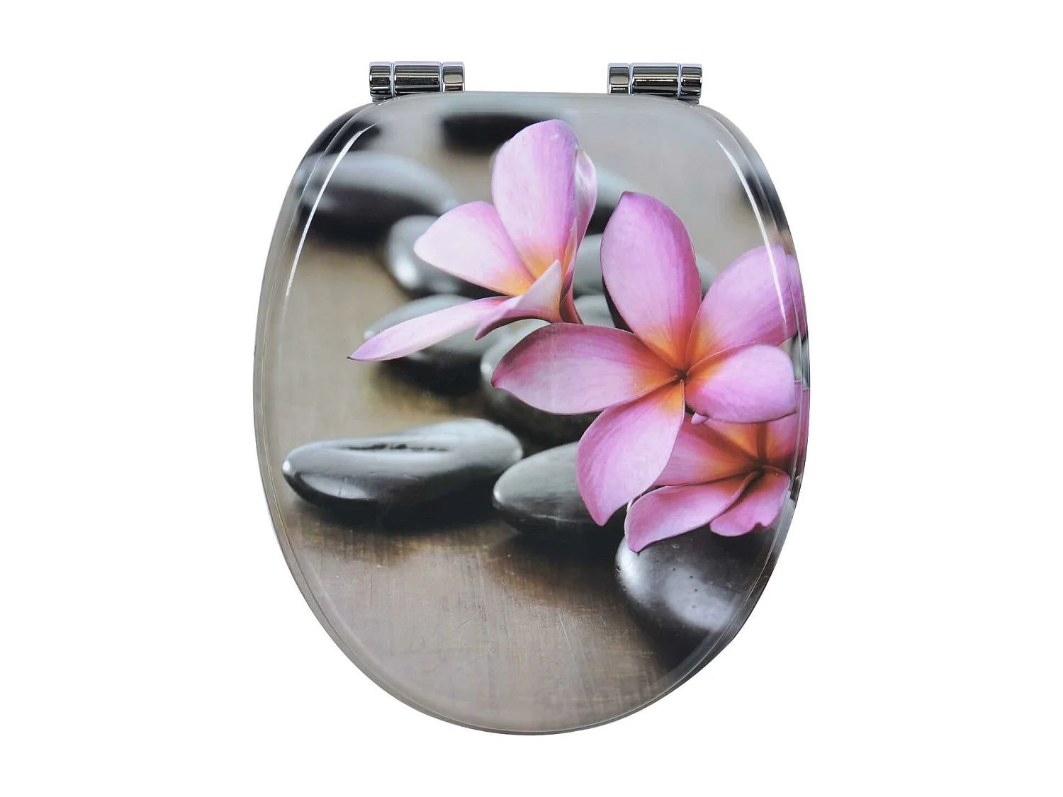 Abattant WC charnière à bois marron 43.6 x 37.7 x 43.6 cm 19_0000671