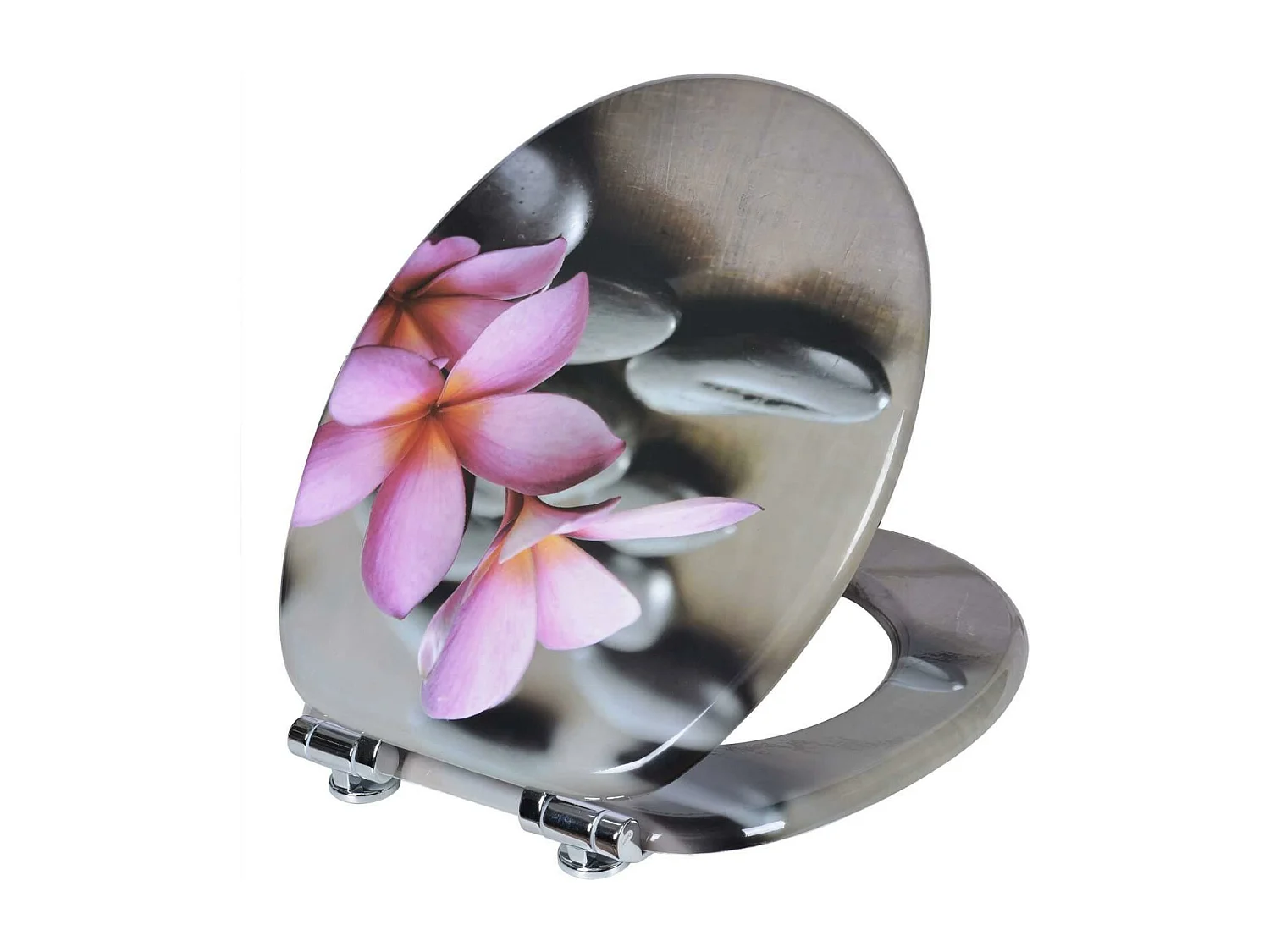 Abattant WC charnière à bois marron 43.6 x 37.7 x 43.6 cm 19_0000671