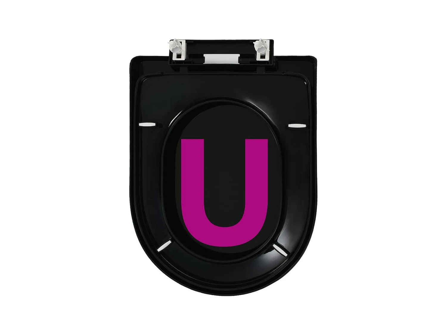 Abattant WC à fermeture noire 45 x 35 x 35 cm 02_0002913