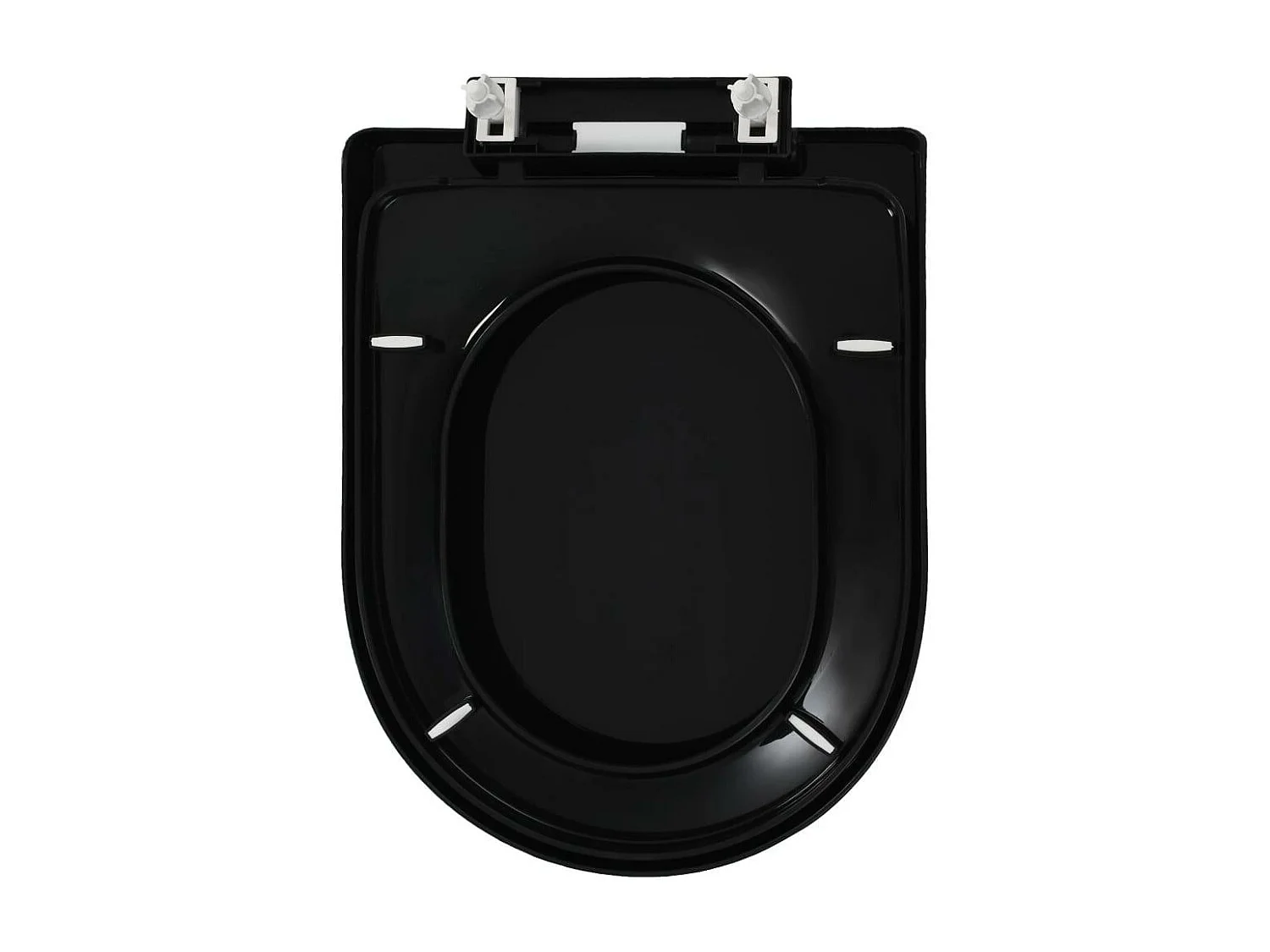 Abattant WC à fermeture noire 45 x 35 x 35 cm 02_0002913