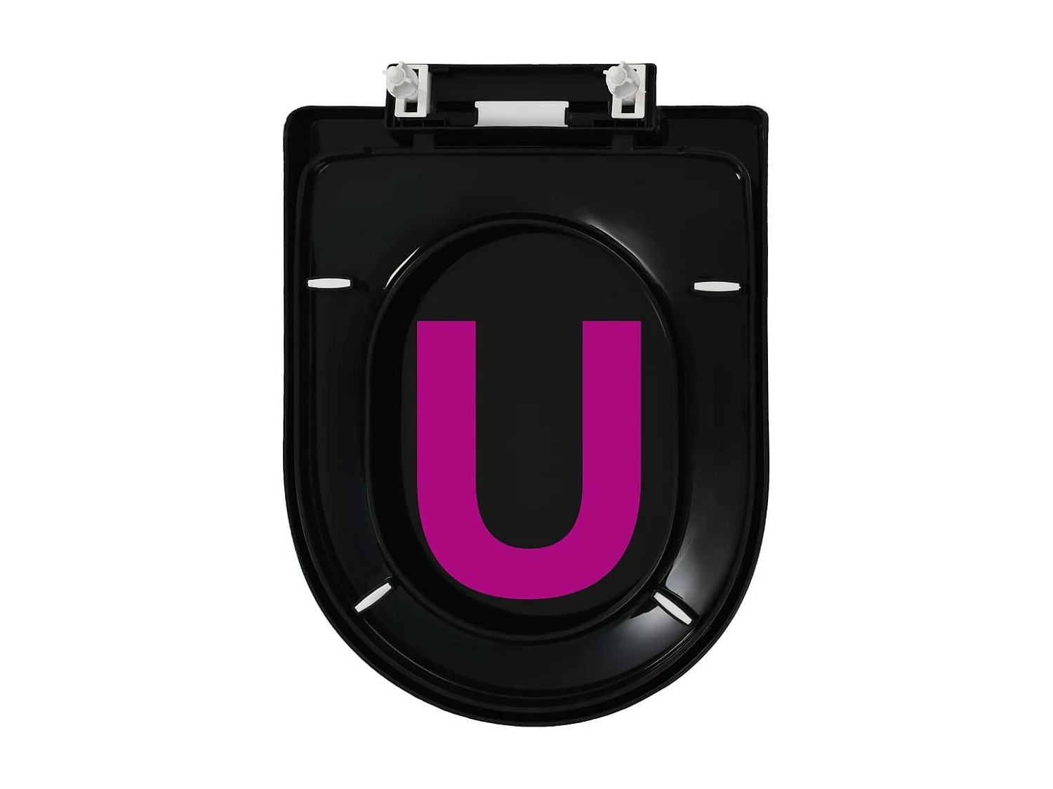 Abattant WC à fermeture noire 45 x 35 x 35 cm 02_0002913