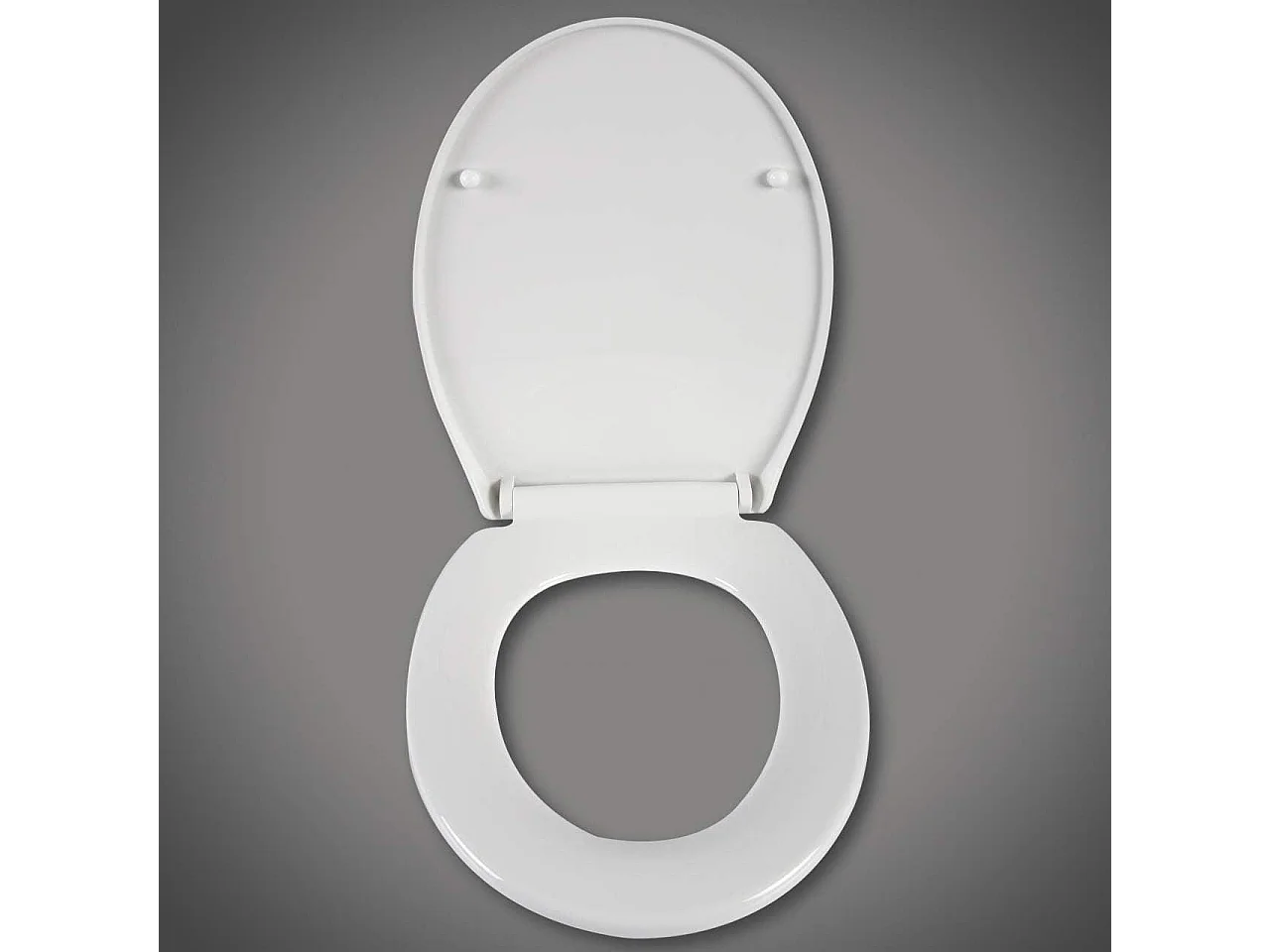 Asiento de inodoro Asiento de inodoro blanco Bisagra de cierre suave Tapa de inodoro de liberación rápida Asiento 19_0000672