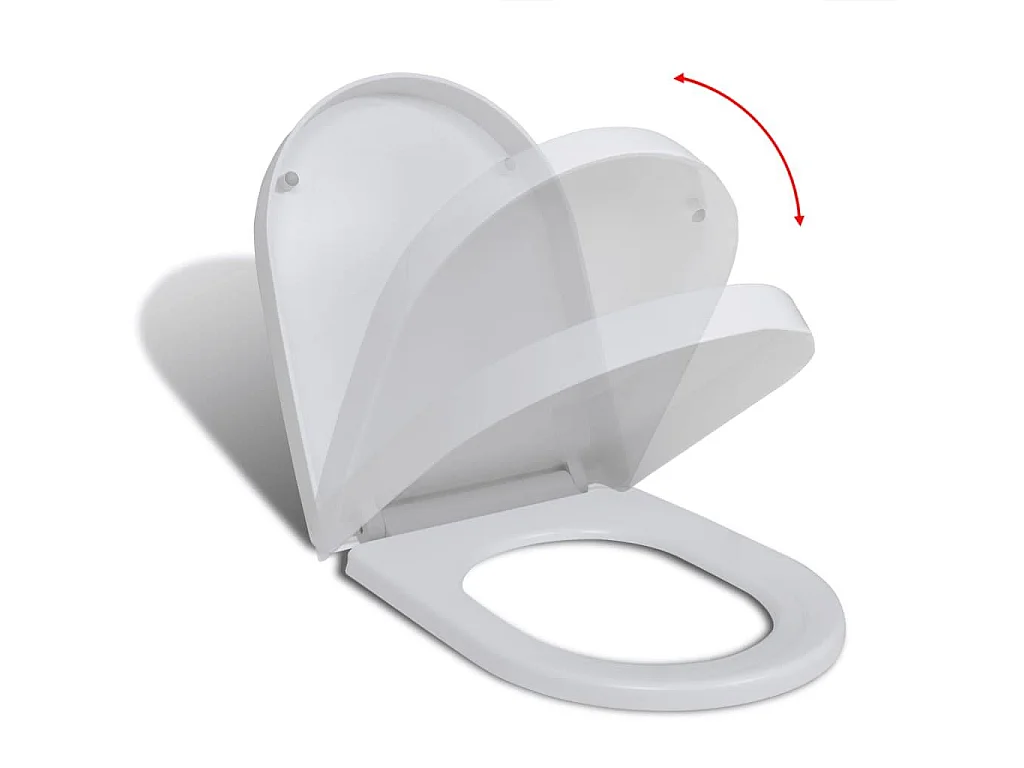 Abattant WC à fermeture blanche 45 x 35 x 35 cm 02_0002892