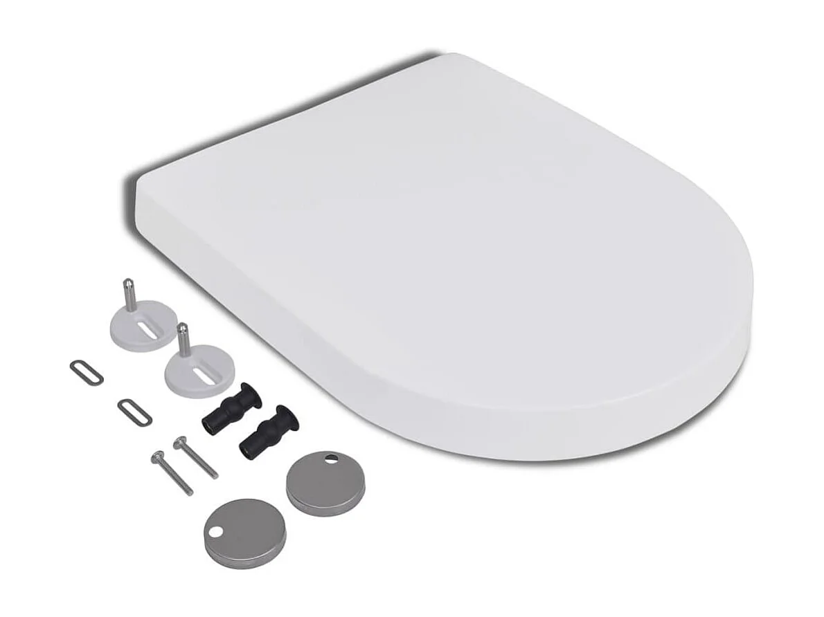 Abattant WC à fermeture blanche 45 x 35 x 35 cm 02_0002892