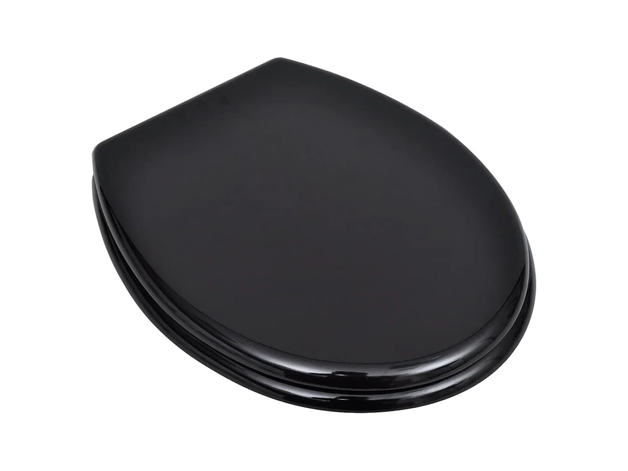 Siège de toilette abattant effet bois noire 45 x 36 x 5 cm 02_0002879