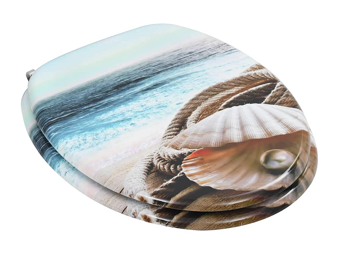 Assento de vaso sanitário com tampa, tampa de assento de vaso sanitário, banheiro, casa, design de concha, mdf 02_0002895