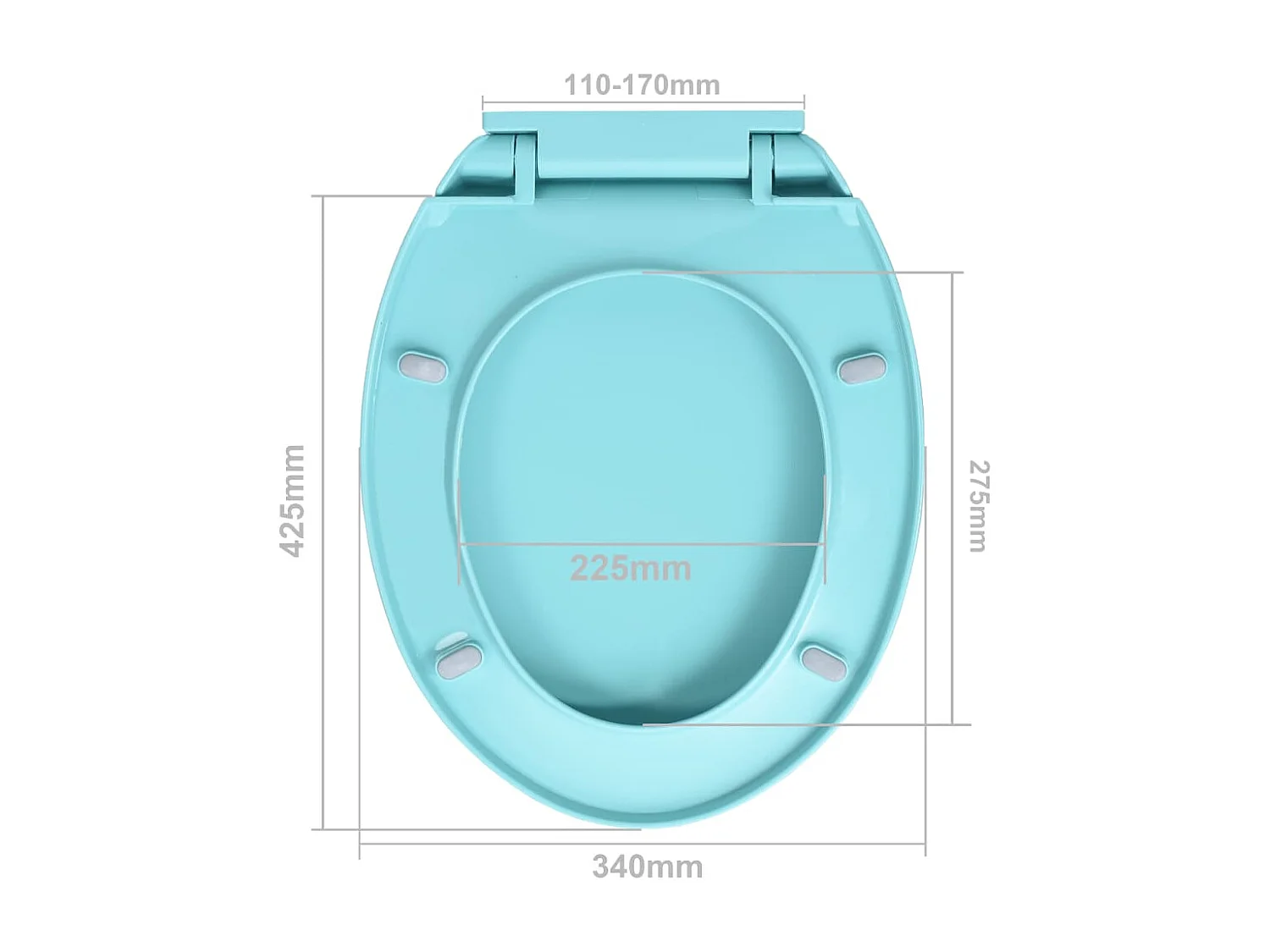 Siège de toilette à 46 x 34 x 34 cm 02_0002925