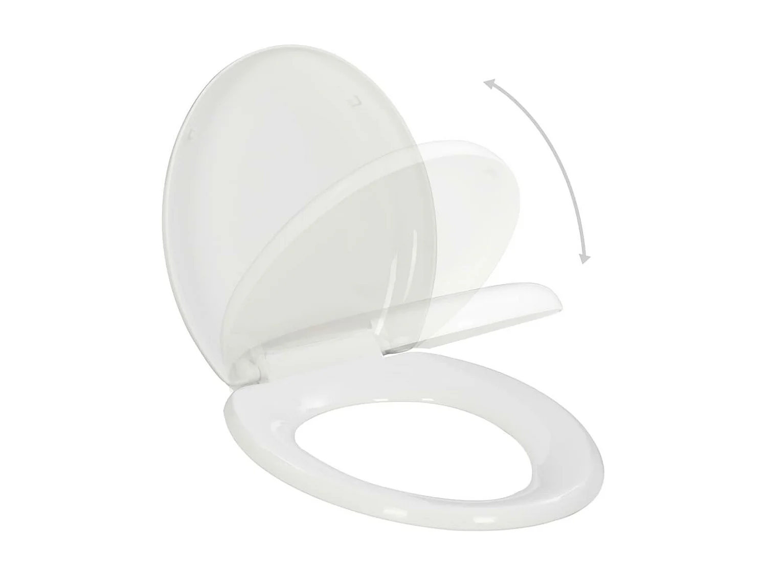 Abattant WC à fermeture blanche 45.5 x 37.5 x 5 cm 02_0002906