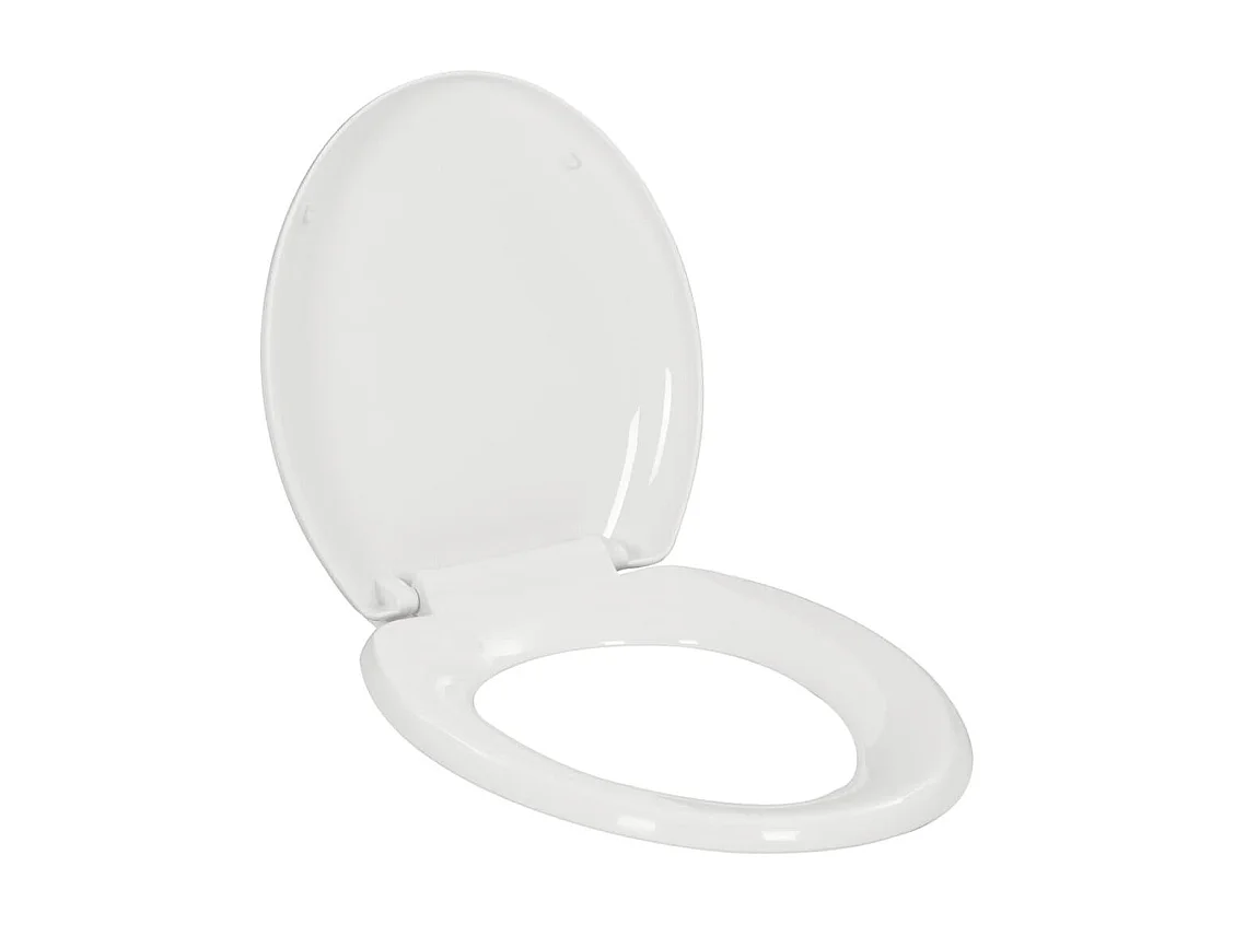 Abattant WC à fermeture blanche 45.5 x 37.5 x 5 cm 02_0002906