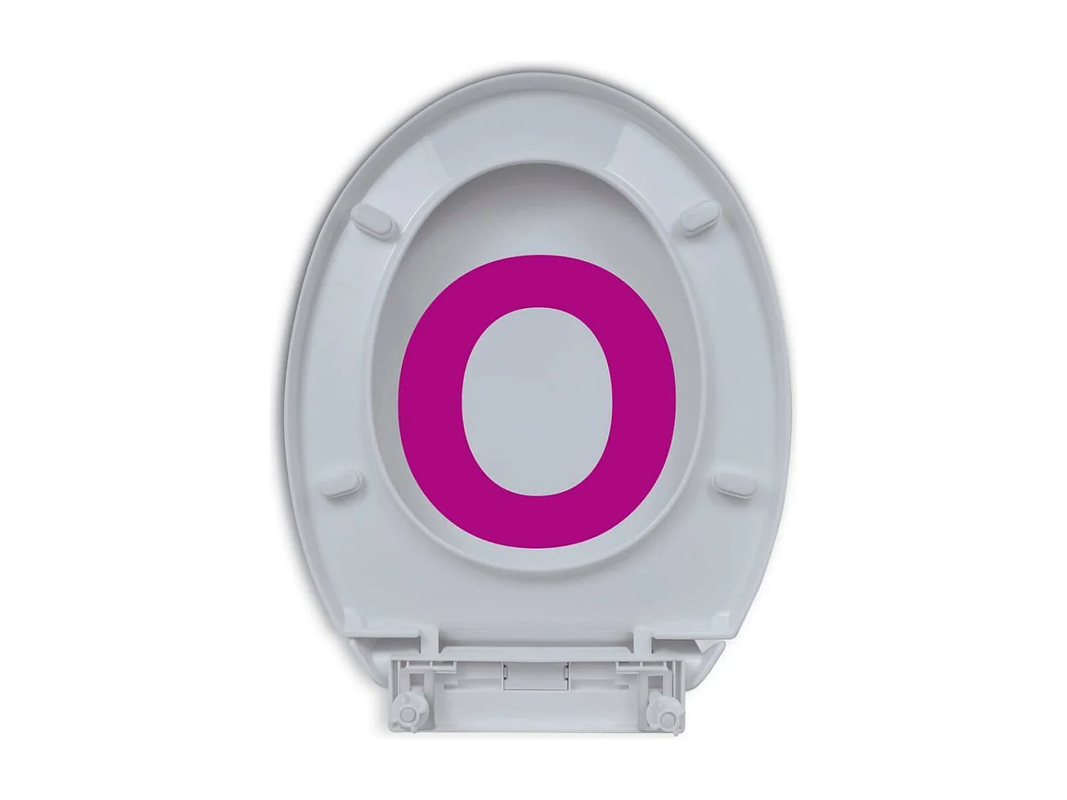 Abattant WC à fermeture blanche 45.5 x 37.5 x 5 cm 02_0002906