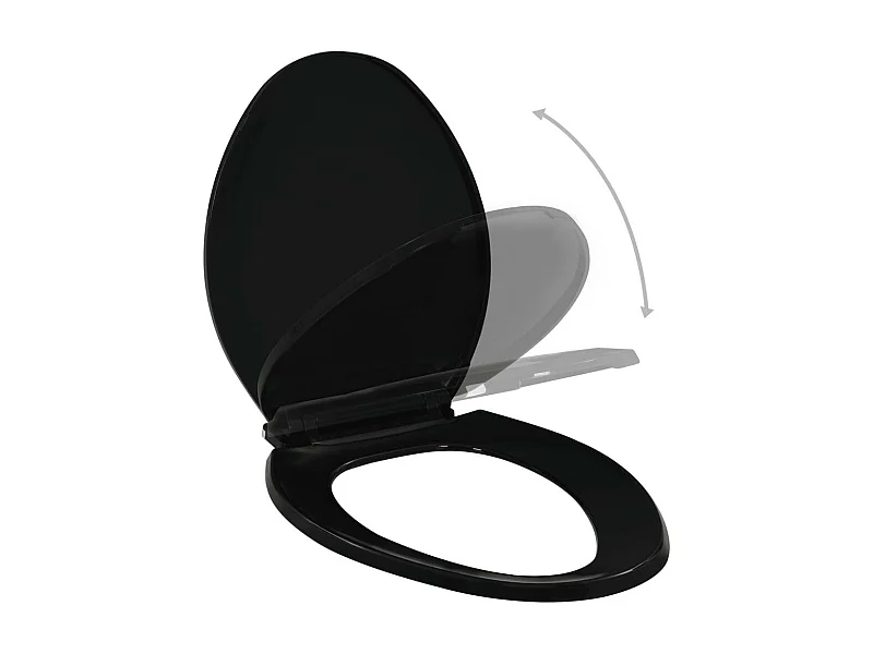 Asiento de inodoro con cierre suave y cierre rápido negro 02_0002911