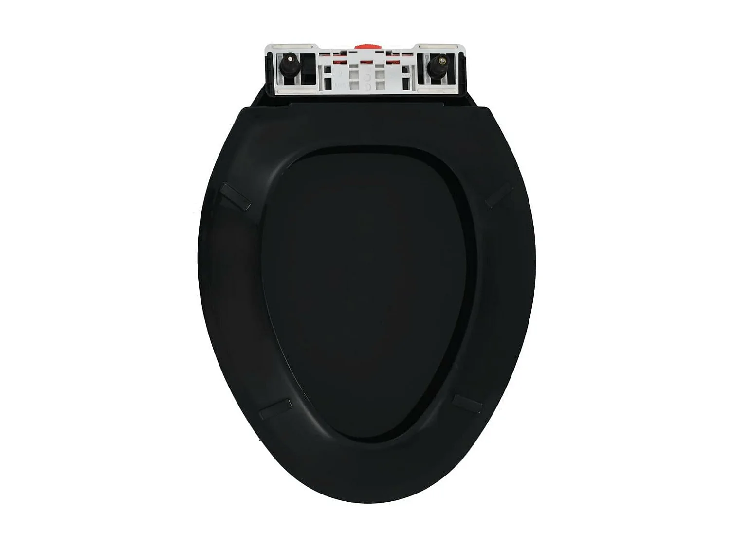 Abattant WC à fermeture noire 47 x 35 x 5 cm 02_0002911