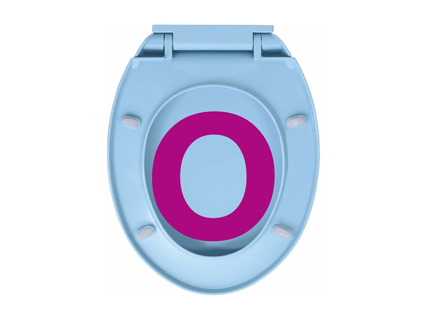 Copriwater con chiusura rallentata ovale blu 02_0002924