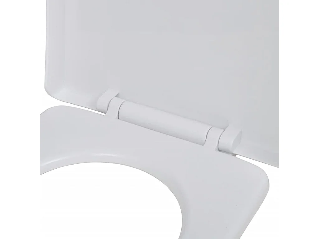 Sedile WC con coperchio rallentato quadrato Bianco 02_0002890