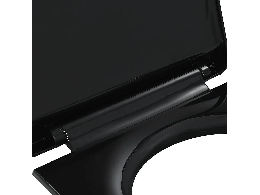 Abattant WC à fermeture noire 46 x 36.5 x 5 cm 02_0002909