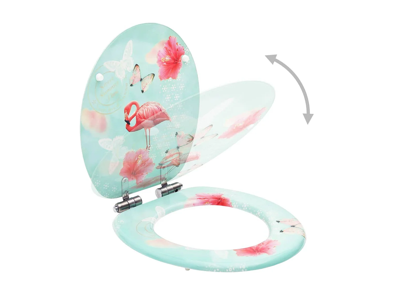 Lot de deux sièges effet bois 42.5 x 35.8 x 5.3 cm 02_0002979