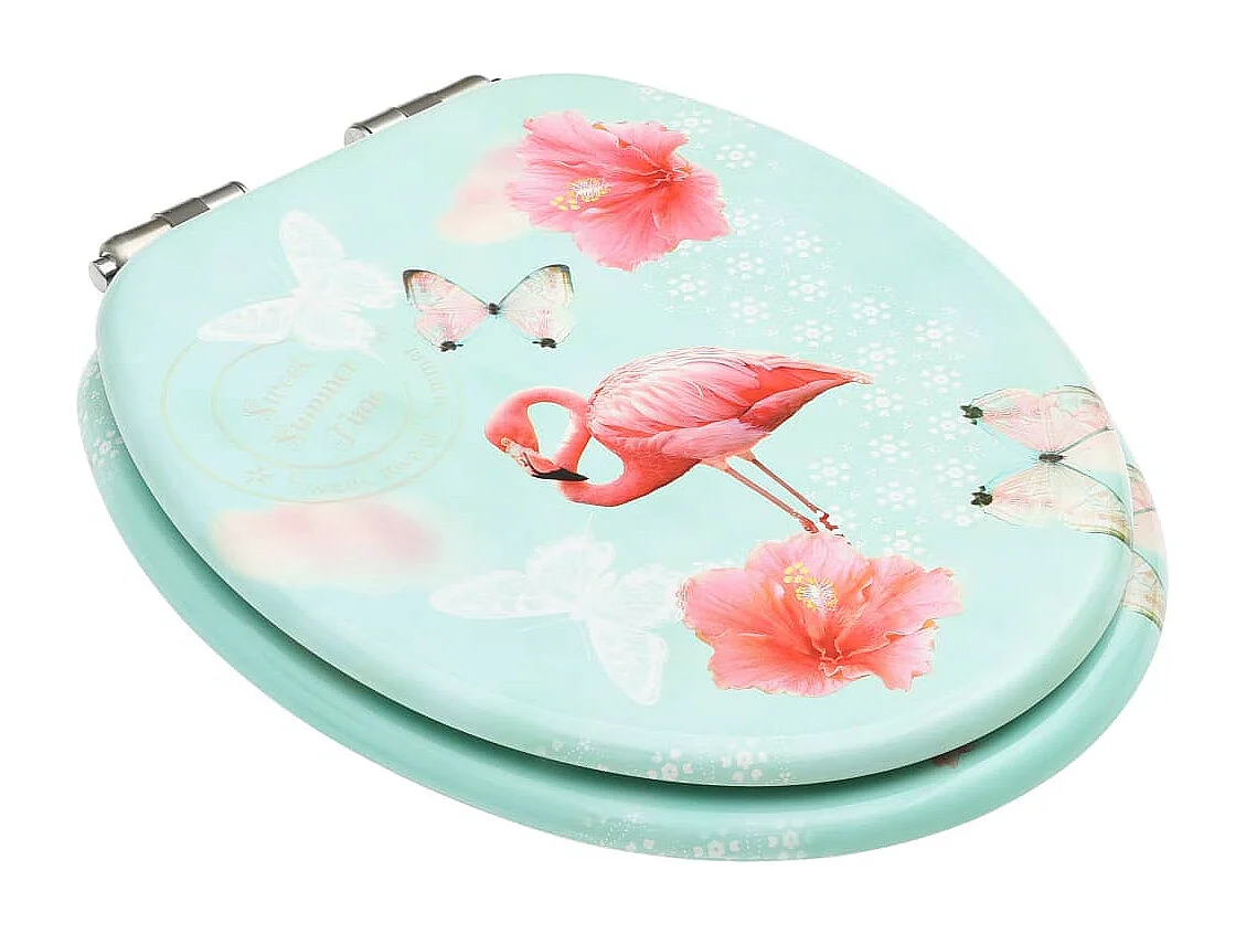 Lot de deux sièges effet bois 42.5 x 35.8 x 5.3 cm 02_0002979