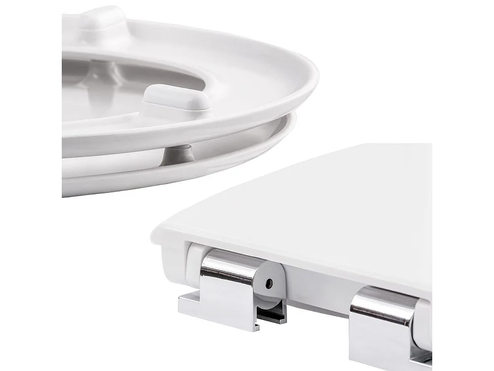 Abattant WC toilette salle blanche 45.5 x 38 x 5 cm 3208025