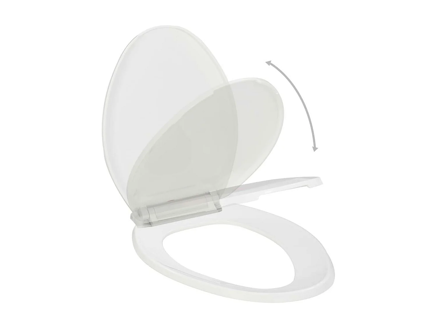 Abattant WC à fermeture blanche 47 x 37 x 5 cm 02_0002910