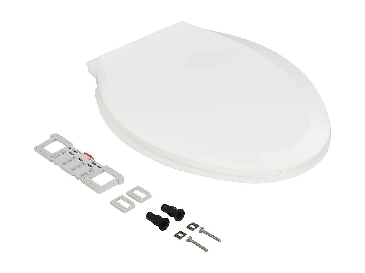 Abattant WC à fermeture blanche 47 x 37 x 5 cm 02_0002910