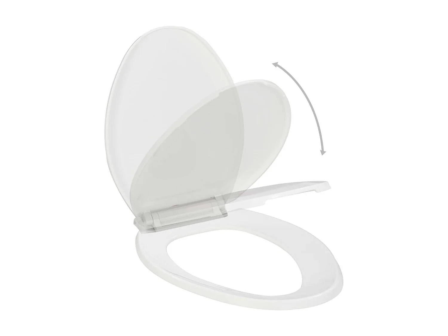 Abattant WC à fermeture blanche 47 x 37 x 5 cm 02_0002910