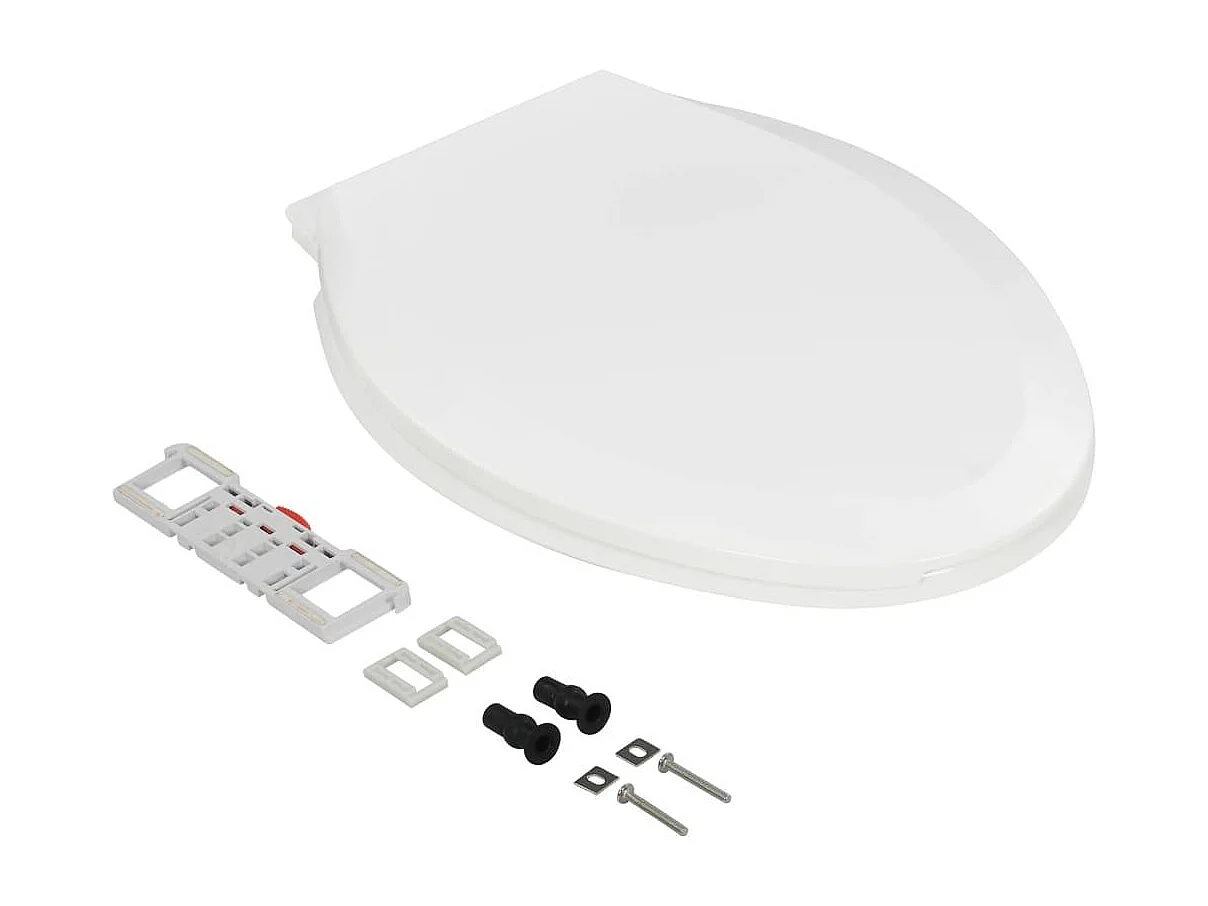 Abattant WC à fermeture blanche 47 x 37 x 5 cm 02_0002910