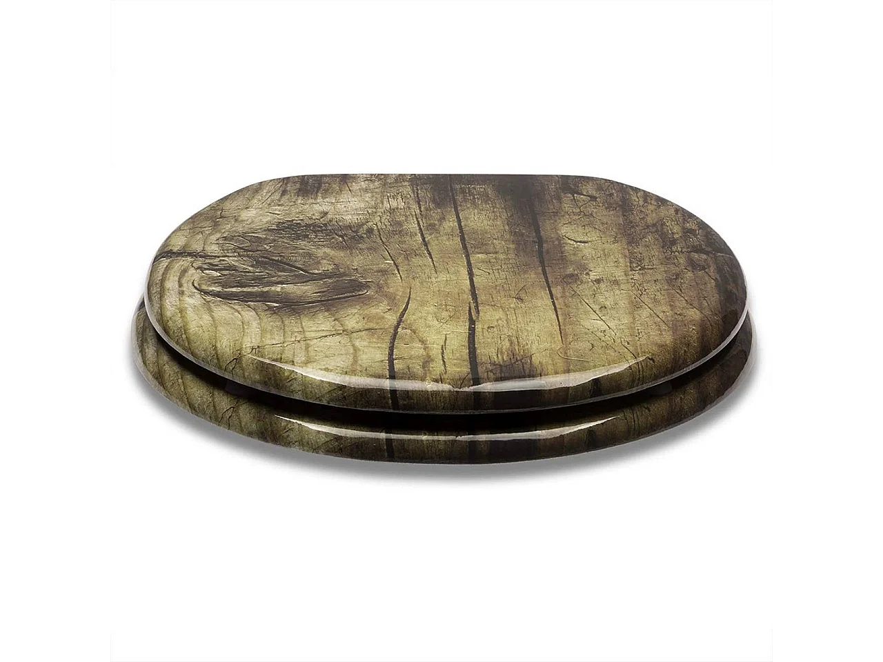 Siège de toilette abattant effet bois marron 43.6 x 37.7 x 43.6 cm 19_0000708