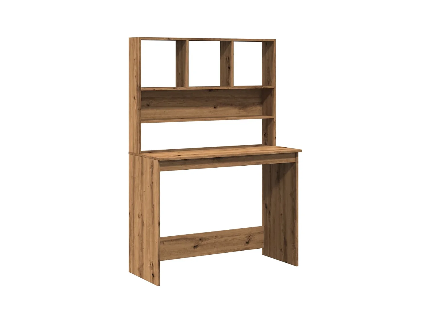 Bureau table poste de bois marron 102 x 45 x 148 cm 02_0023486