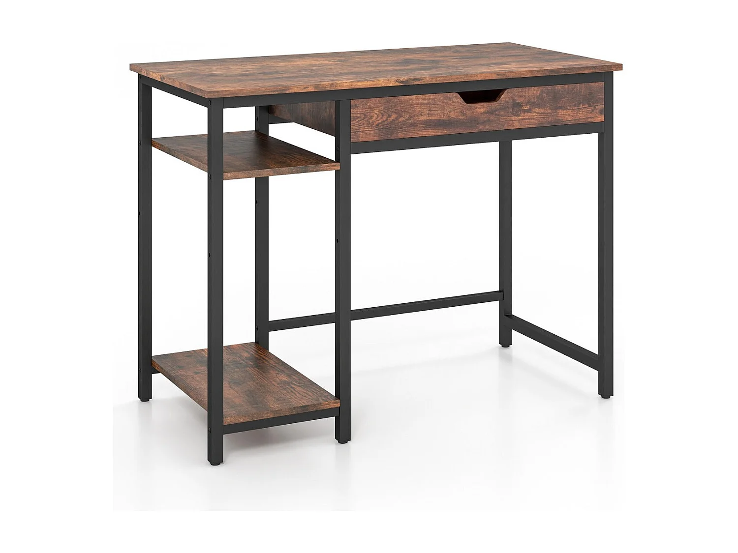 Bureau d'ordinateur avec tiroir marron 100 x 50 x 76 cm 20_0007984