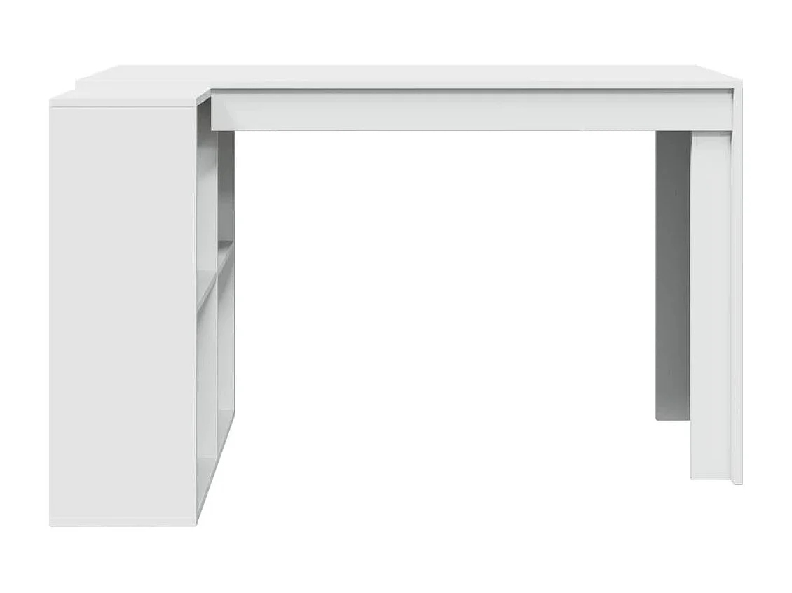 Bureau table poste de bois blanche 123.5 x 73.5 x 75 cm 02_0023509