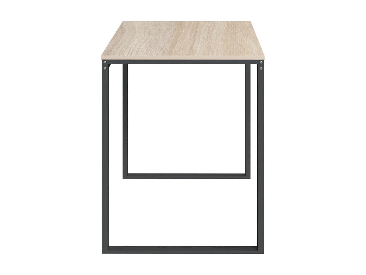 Mesa escritorio puesto de trabajo mueble ordenador estudio ordenador y roble 110 x 60 x 73 cm Aglomerado marrón 02_0023751