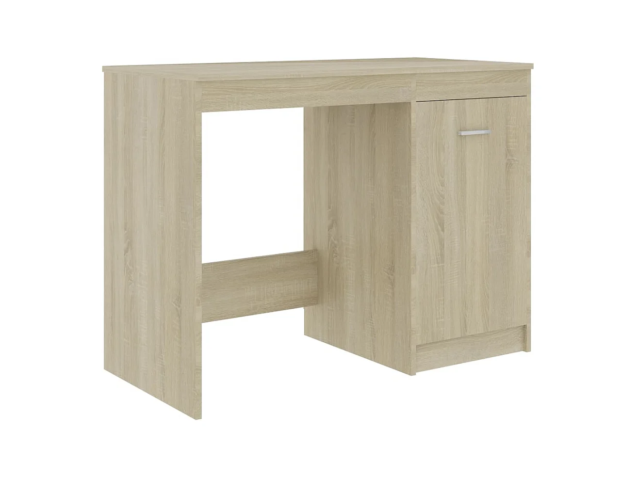 Bureau table poste de bois marron 100 x 50 x 76 cm 02_0023635