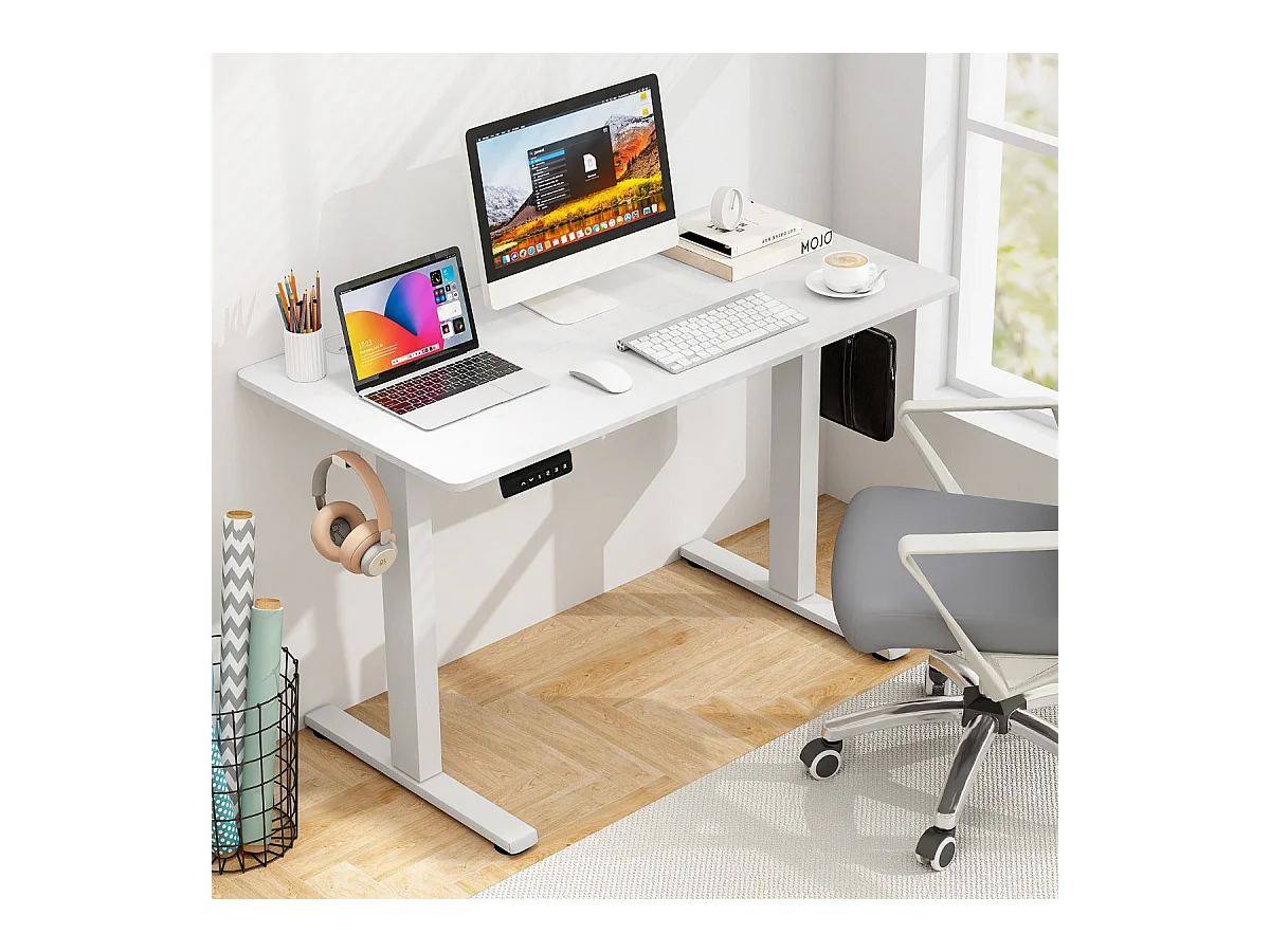 Bureau electrique avec 3 blanche 120 x 60 x 122 cm 20_0007999