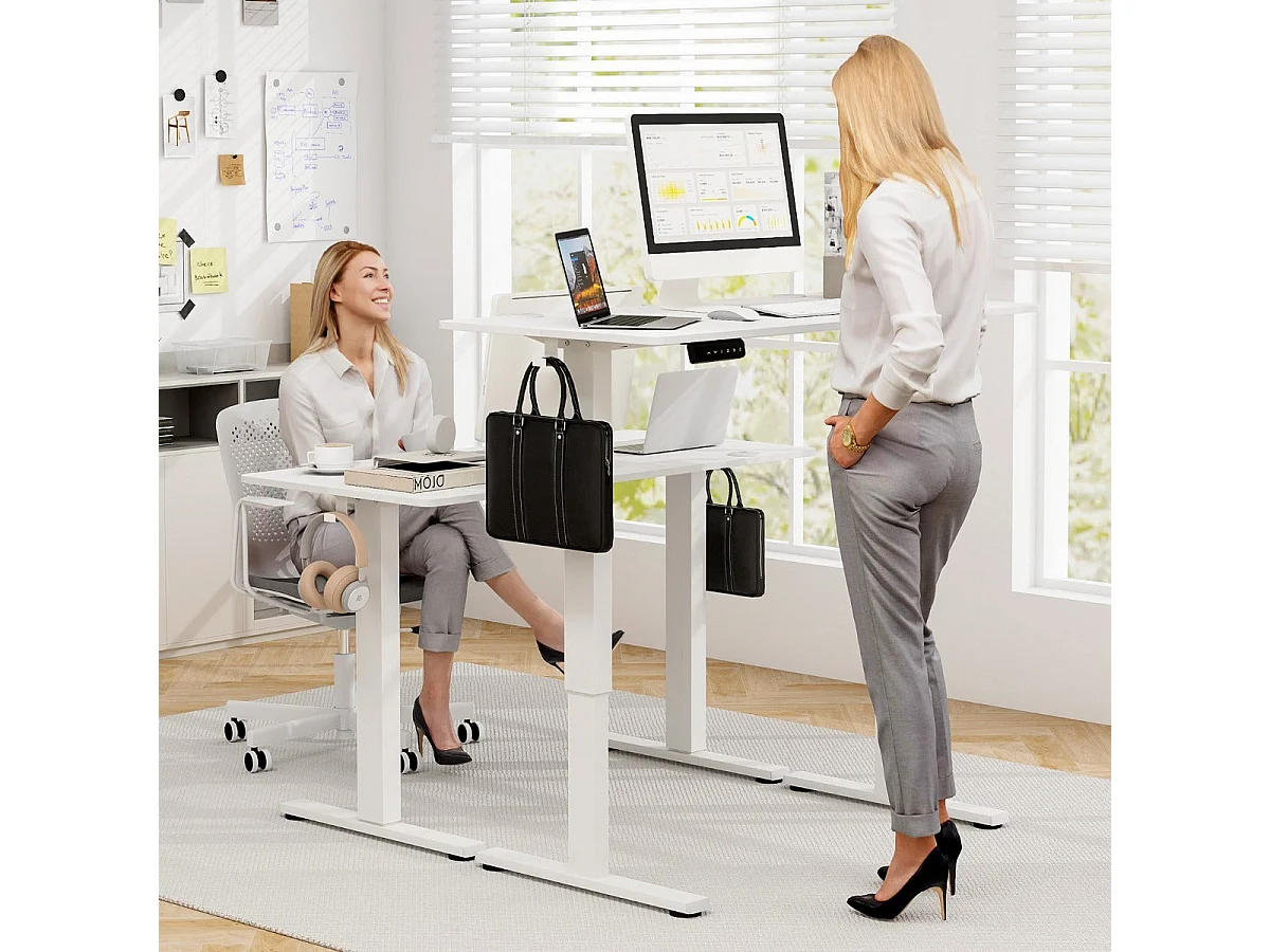 Bureau electrique avec 3 blanche 120 x 60 x 122 cm 20_0007999