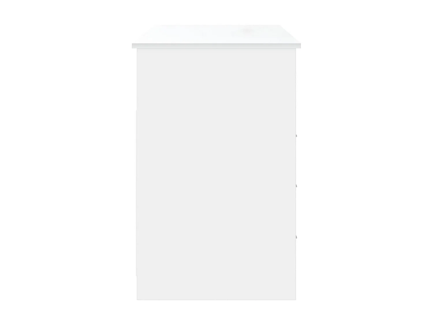 Scrivania tavolo postazione di lavoro mobile per computer studio con cassetti 102 x 50 x 76 cm derivati ​​del legno bianco 02_0023465