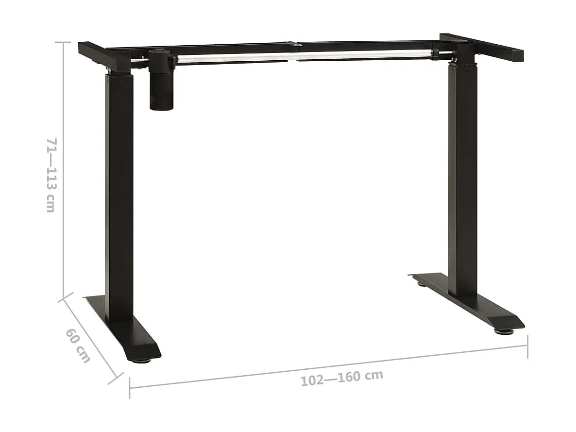 Mesa de escritório estação de trabalho móveis de computador estudo motorizado elétrico altura ajustável preto 02_0023979