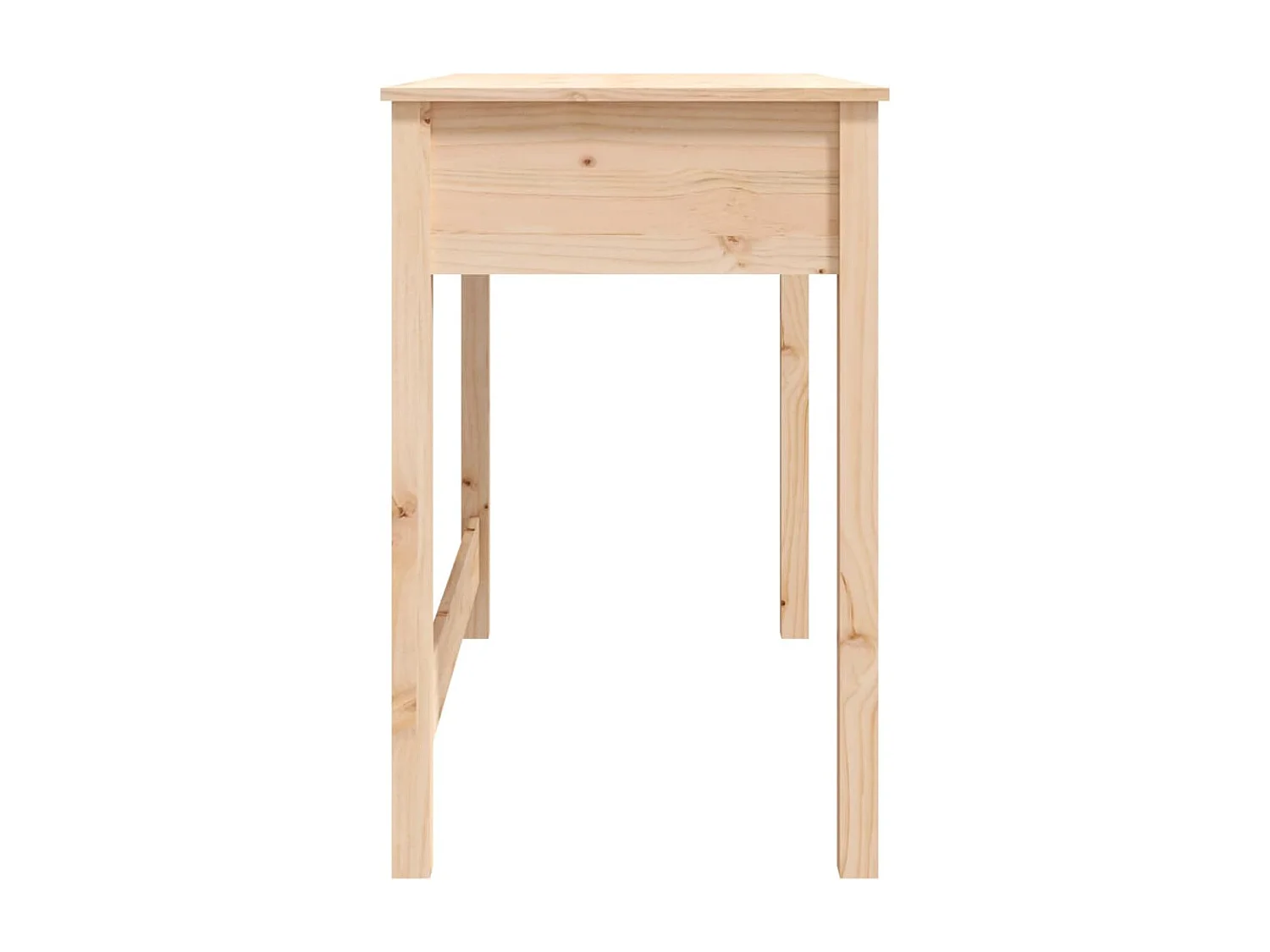 Mesa escritorio puesto de trabajo mueble ordenador estudio con cajones 100 x 50 x 78 cm madera maciza de pino marrón 02_0023459