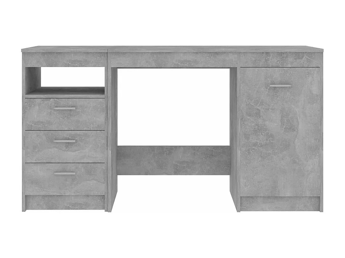 Mesa de trabalho móvel para computador escritório 140 x 50 x 76 cm madeira projetada cinza 02_0023844