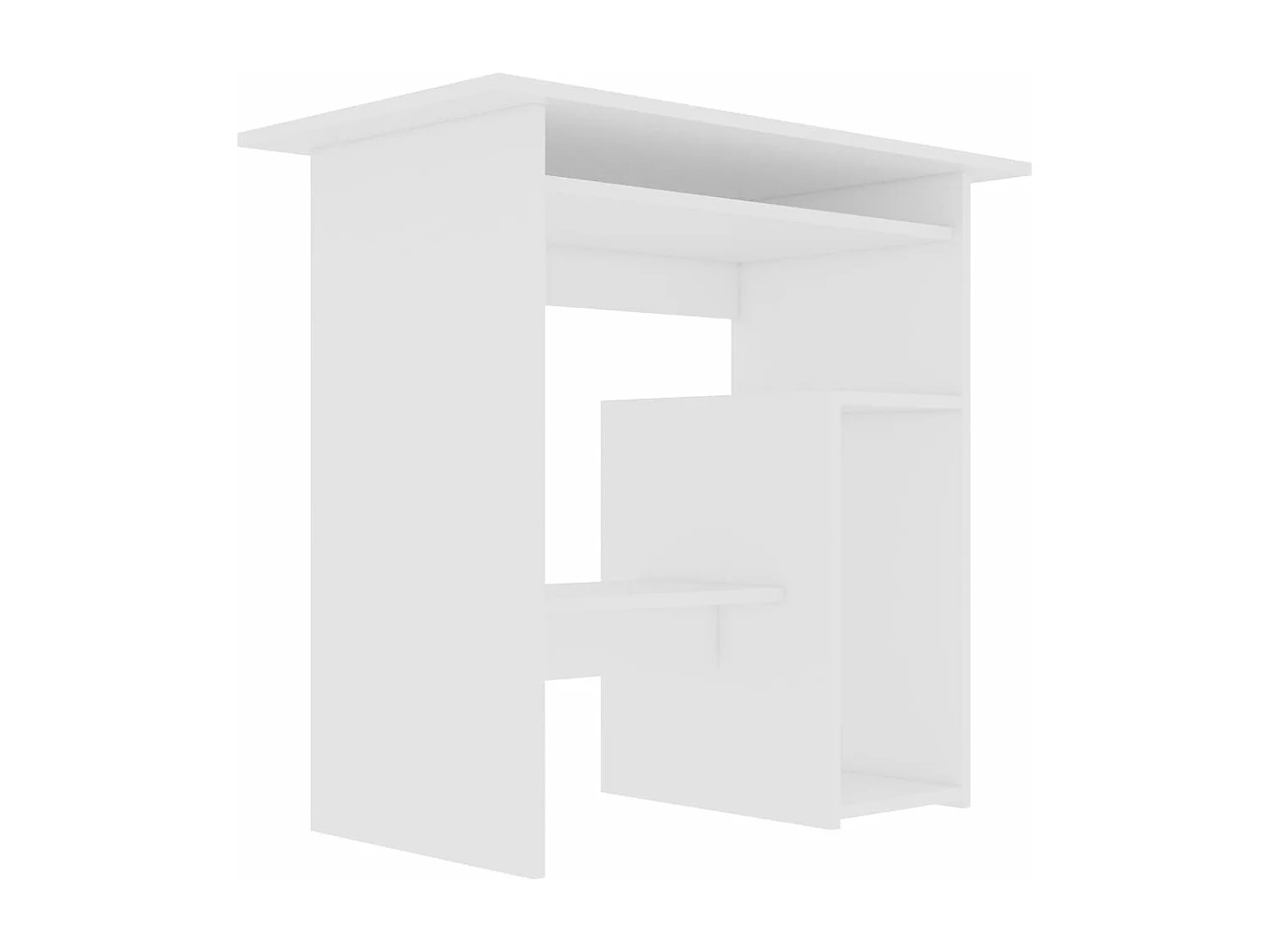 Bureau table poste de bois blanche 80 x 45 x 74 cm 02_0023526