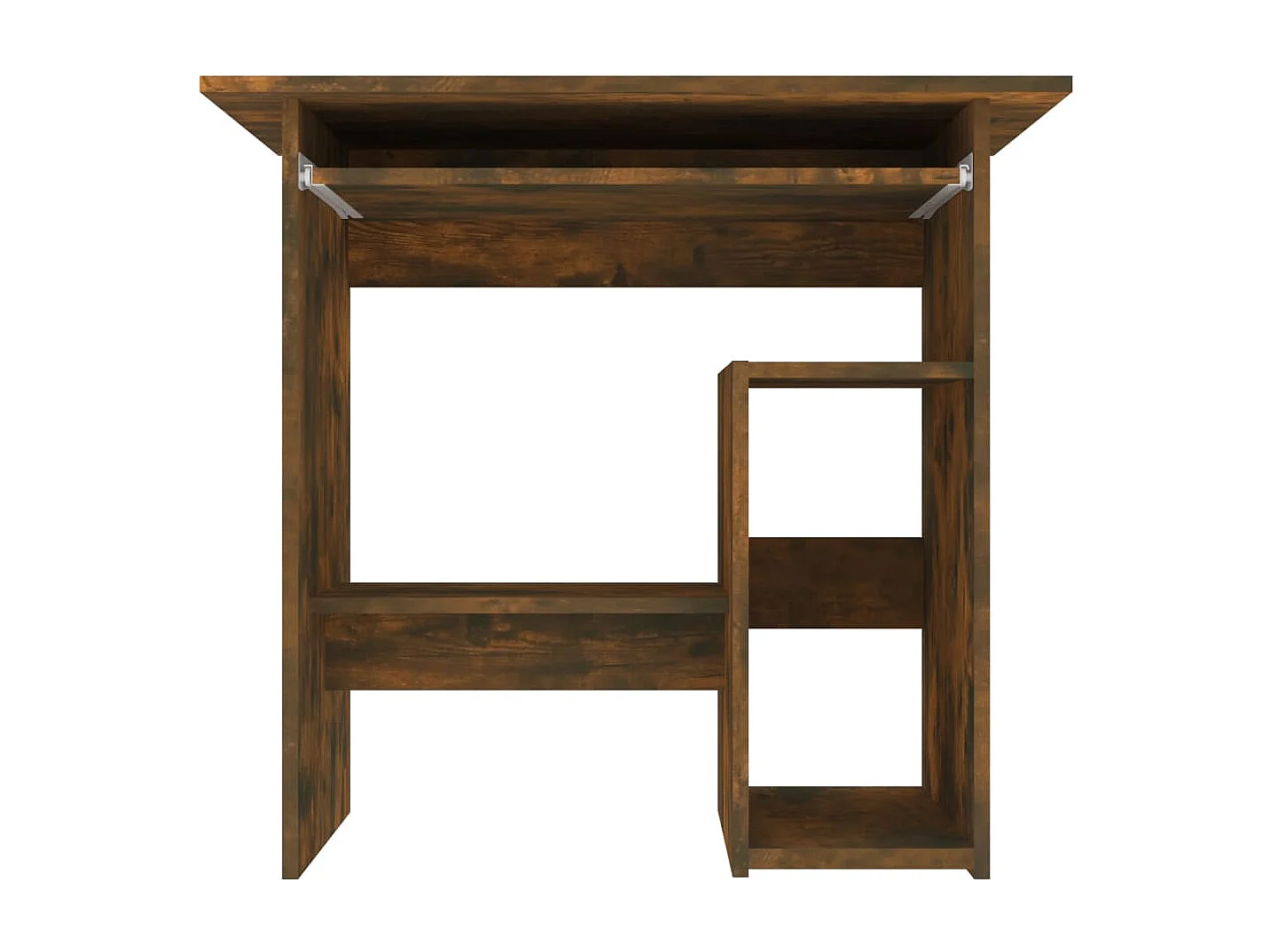 Scrivania tavolo postazione di lavoro mobile per computer studio IT rovere affumicato 80 x 45 x 74 cm derivati ​​del legno marrone 02_0023590